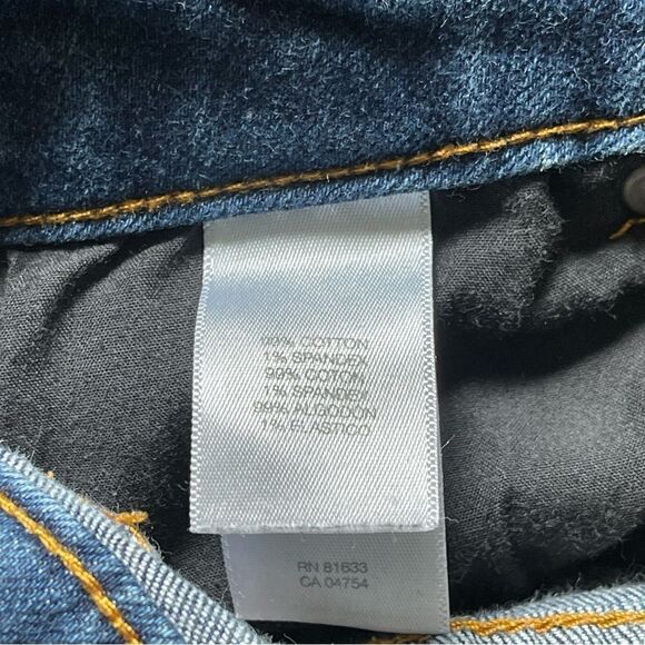 Kenneth Cole Reaction Dark Blue Denim Skinny Mini Boot Jeans Size 10 - Picture 7 of 11